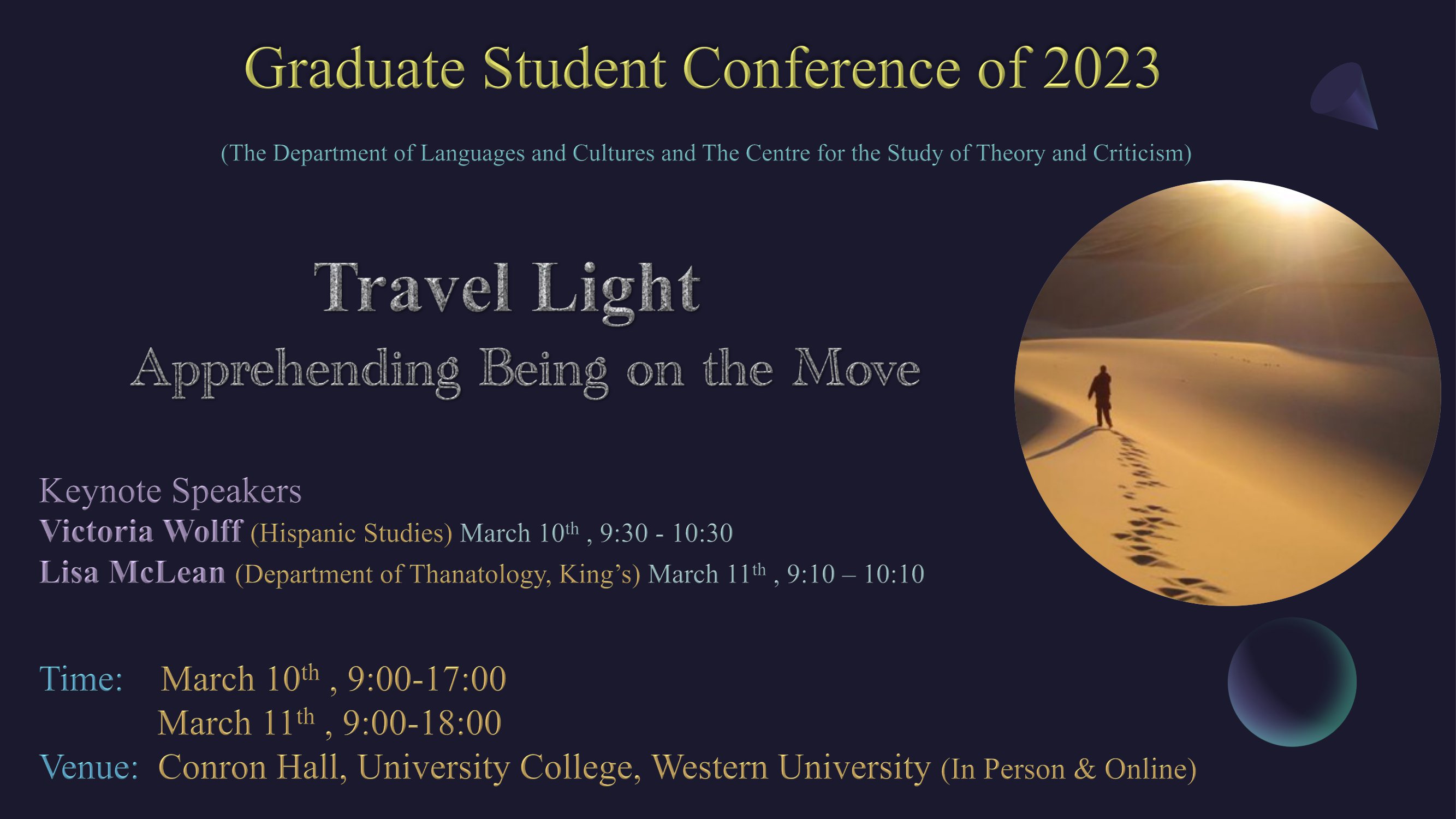 Travel Light 2023 conference poster